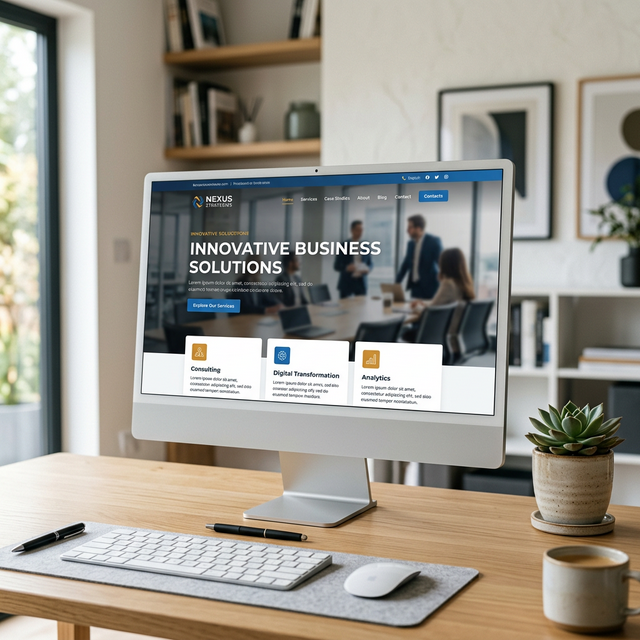 Céges honlap illusztráció